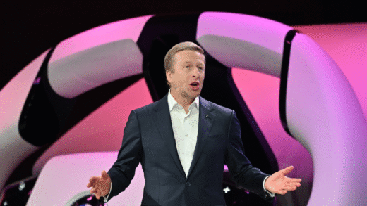 BMW CEO Oliver Zipse discussing trade agreements