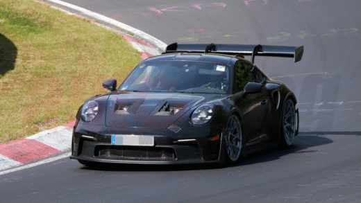 Porsche 911 GT3 RS під час тестування на Nürburgring
