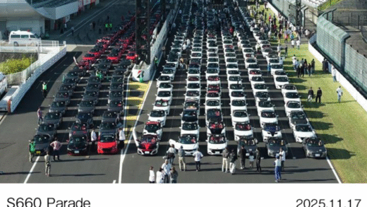 Парад автомобілів Honda S660 у Японії